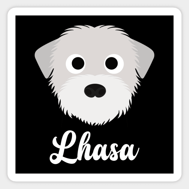 Lhasa - Lhasa Apso Sticker by DoggyStyles
